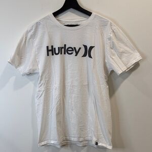 Hurley White Short-Sleeve Logo Tee